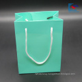 custom green color factory price art paper gift bag for jewelry